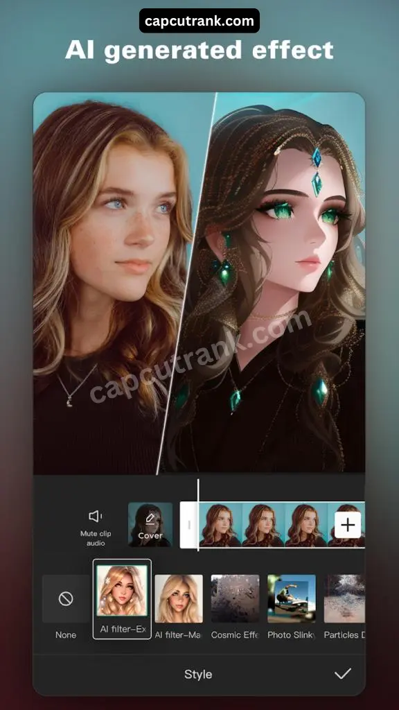 Ai Generated Effects - Capcut Mod APK - capcutrank.com